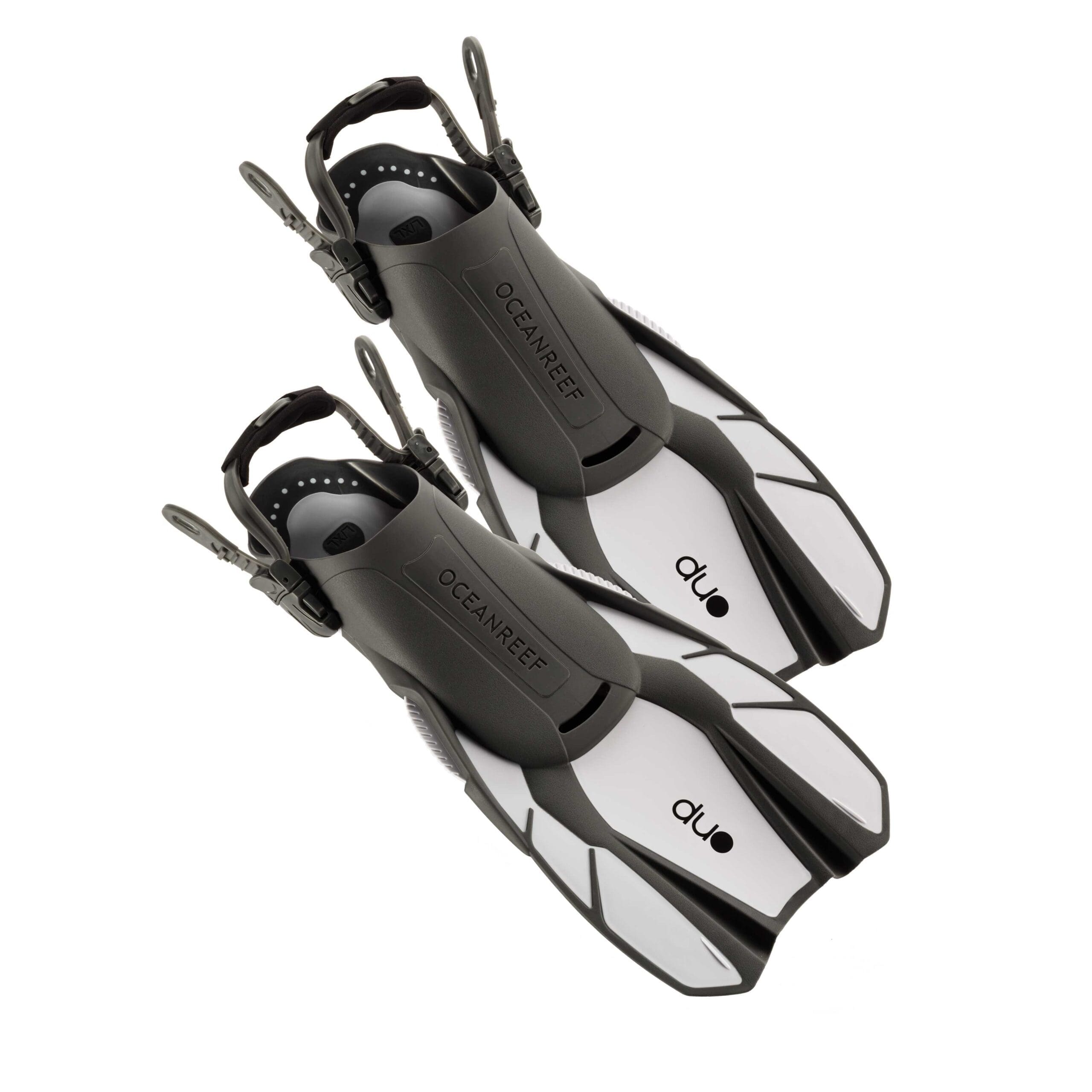 Ocean Reef Duo Travel Ready Fins White