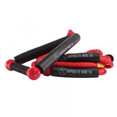 Hyperlite 25' Ft Surf Rope w/Handle Package - Red