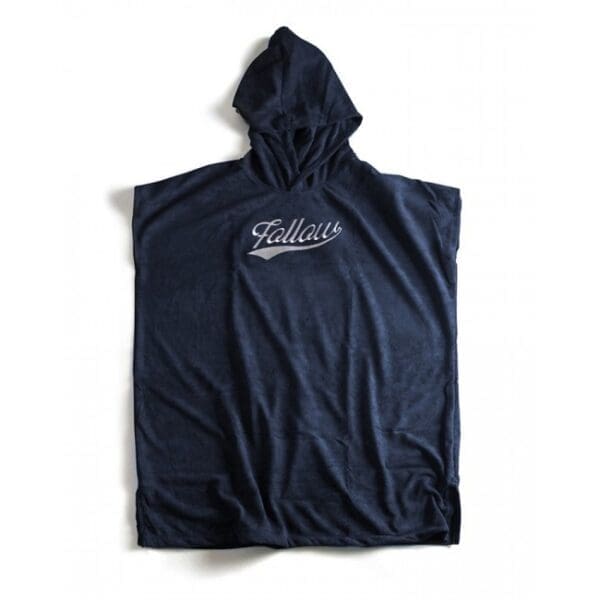 Follow Hooded Towelie Poncho - Navy