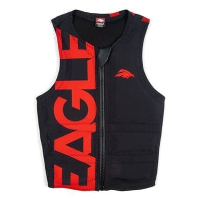 Masterline Men's Eagle Pro Logo Vest Black/Red