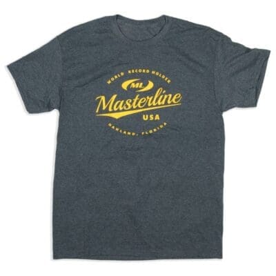 Masterline Logo T-Shirt Grey Yellow