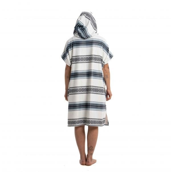 Bee Unusual Natives Poncho Off White / Grey