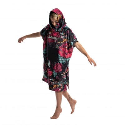 Bee Unusual The Great Rooster Hooded Poncho Midnight Navy
